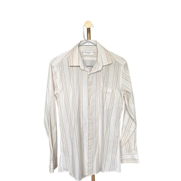 YSL | Vintage Striped Button-Up Shirt - Picture 5 of 5